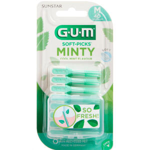 Køb GUM Soft Picks Comfort Flex Mint medium 40 stk. online hos apotekeren.dk