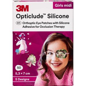Køb 3M Opticlude Skeleplaster girl medi 5,3x7,0 cm 50 stk. online hos apotekeren.dk