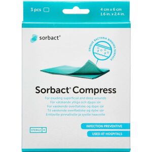 Køb Sorbact Kompres steril 4x6 cm online hos apotekeren.dk