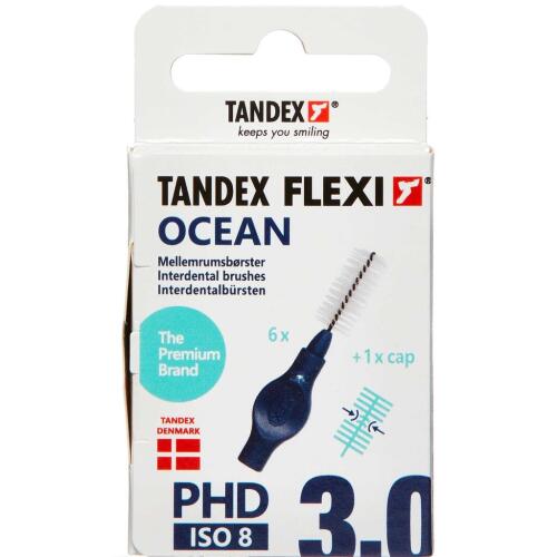 Køb TANDEX FLEXI Mellemrumsbørste - OCEAN 6 stk. online hos apotekeren.dk