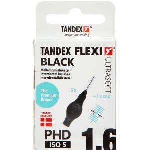 Køb TANDEX FLEXI US Mellemrumsbørste - BLACK 6 stk. online hos apotekeren.dk
