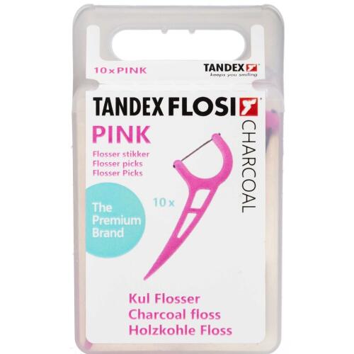 Køb TANDEX FLOSI Flosser - PINK 10 stk. online hos apotekeren.dk