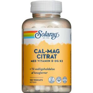 Køb Solaray Cal-Mag Citrat + D/K2-Vitamin 150 stk. online hos apotekeren.dk