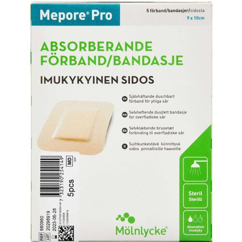 Køb Mepore Pro 9x10 cm 5 stk. online hos apotekeren.dk