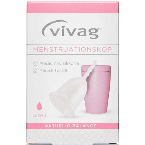 Køb Vivag Menstruationskop str. 1 1 stk. online hos apotekeren.dk