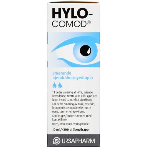 Køb HYLO-COMOD øjendråber 10 ml online hos apotekeren.dk