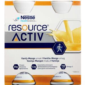 Køb Resource Activ Vanille-Mango 4 x 200 ml online hos apotekeren.dk
