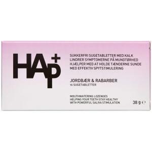 Køb HAp+ Sugetabletter Jordbær & Rabarber 16 stk. online hos apotekeren.dk
