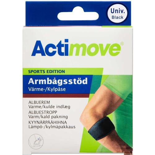 Køb Actimove Sports Albuerem Varme/kulde indlæg Edition Sort 1 stk. online hos apotekeren.dk