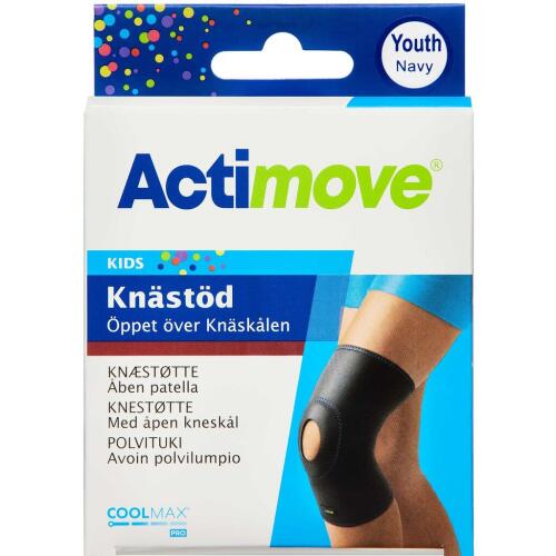 Køb Actimove Kids Knæstøtte Youth Navy 1 stk. online hos apotekeren.dk