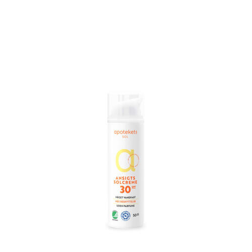 Køb Apotekets Solcreme Ansigt SPF30 50 ml online hos apotekeren.dk