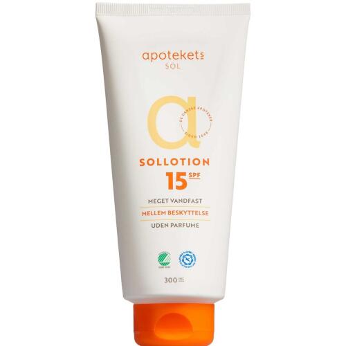 Køb APOTEKETS SOLLOTION SPF15 online hos apotekeren.dk