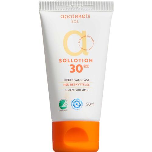 Køb Apotekets Sol Lotion Tube SPF30 50 ml online hos apotekeren.dk