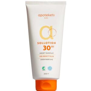 Køb APOTEKETS SOLLOTION SPF30 online hos apotekeren.dk