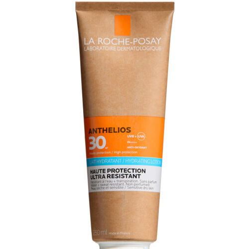 Køb La Roche Posay Anthelios Sollotion SPF 30 250 ml online hos apotekeren.dk