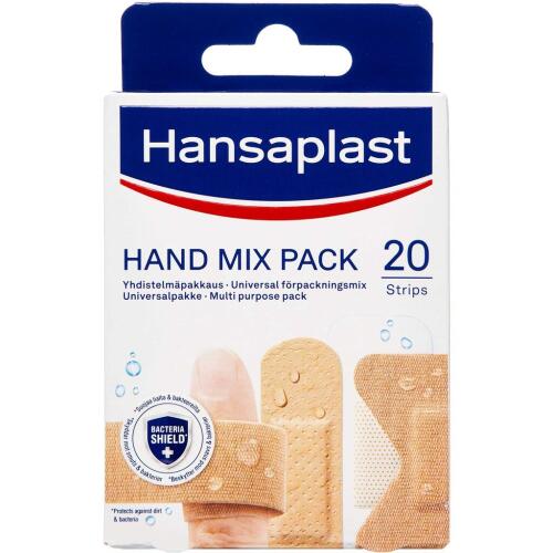 Køb Hansaplast Hand Mix Pack 20 stk. online hos apotekeren.dk