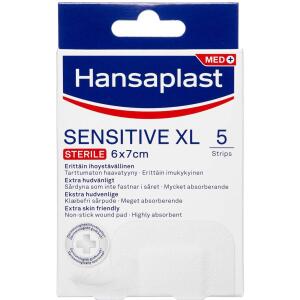 Køb HANSAPLAST SENSITIVE XL 6X7CM online hos apotekeren.dk