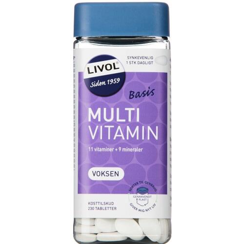 Køb Livol Multi Basis Voksen 230 stk. online hos apotekeren.dk