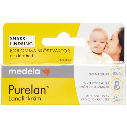 Køb Medela Purelan Brystvortecreme 7 g 1 stk online hos apotekeren.dk