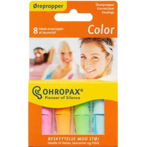 Køb OHROPAX COLOR SKUMØREPROPPER online hos apotekeren.dk