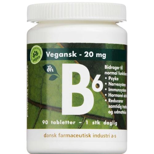 Køb B6 Vitamin tabletter 90 stk. online hos apotekeren.dk