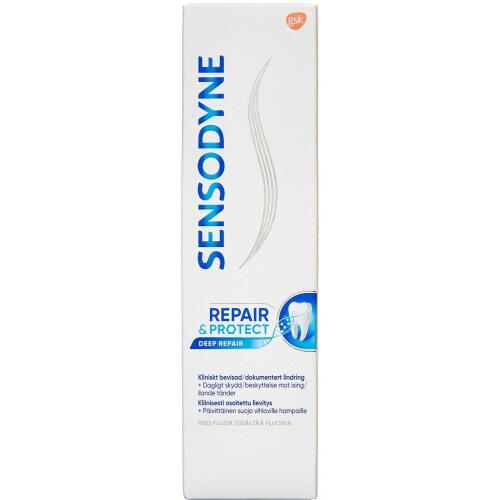 Køb Sensodyne Repair & Protect tandpasta, 75 ml, til sårbare områder og isninger online hos apotekeren.dk
