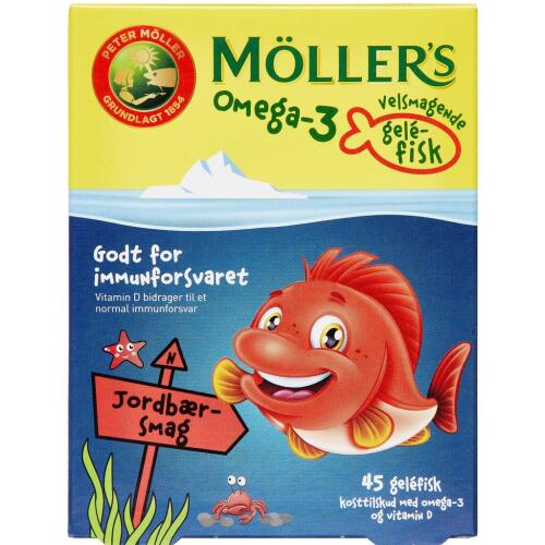 Køb MØLLERS OMEGA-3 GELEFISK online hos apotekeren.dk