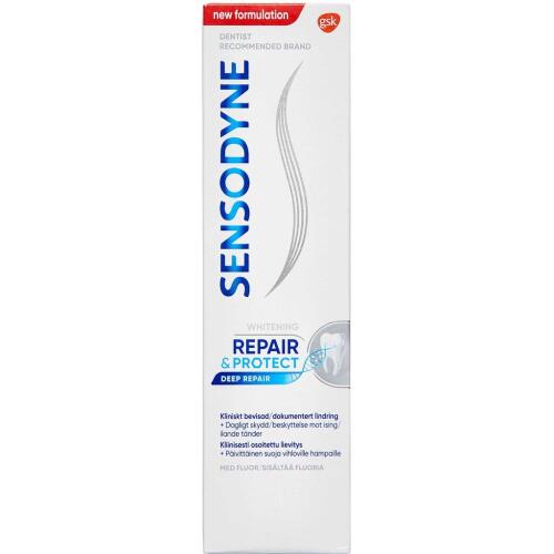 Køb Sensodyne Repair & Protect Whitening 75 ml online hos apotekeren.dk