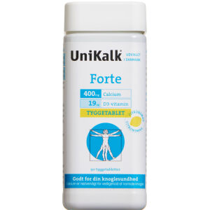 Køb UNIKALK FORTE TYGGETABL online hos apotekeren.dk