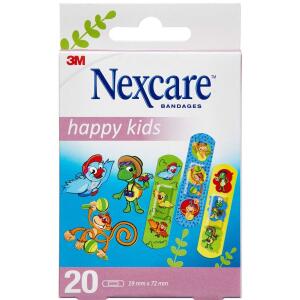 Køb Nexcare Happy Kids Plaster 20 stk. online hos apotekeren.dk