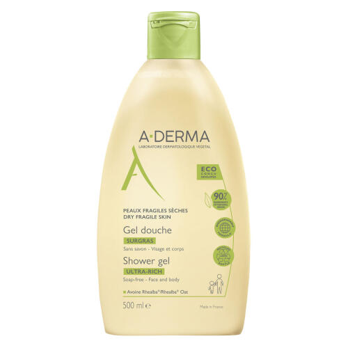Køb A-DERMA Ultra-Rich Shower Gel 500 ml online hos apotekeren.dk