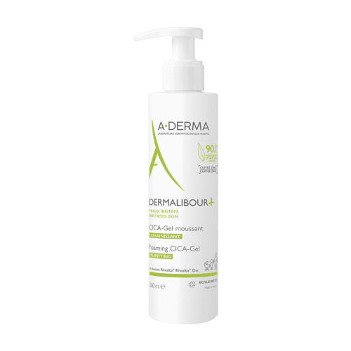 Køb A-Derma Dermalibour+ Foaming CICA Gel - ultra skånsom vaskegel til ansigt, krop, hårbund og udvendige intime områder 200 ml online hos apotekeren.dk