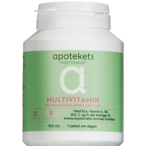 Køb Apotekets Multivitamin 100 stk. online hos apotekeren.dk