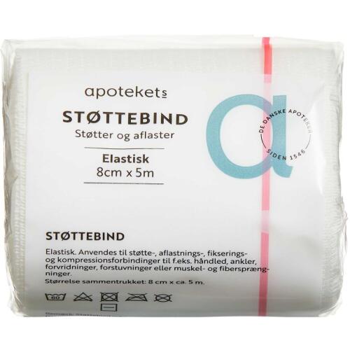 Køb APOTEKETS STØTTEBIND ELASTISK online hos apotekeren.dk