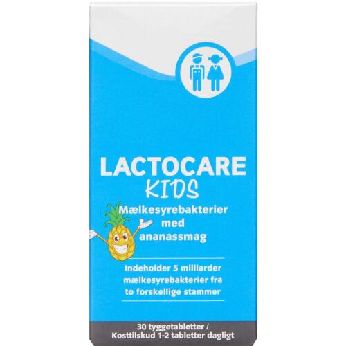 Køb Lactocare Kids Tyggetabletter 30 stk online hos apotekeren.dk