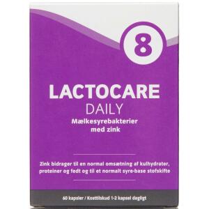 Køb Lactocare Daily med zink 60 stk online hos apotekeren.dk