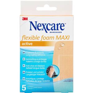 Køb Nexcare Flexible Foam MAXI Active plaster 5 stk. online hos apotekeren.dk