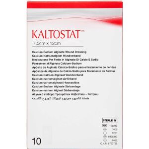 Køb KALTOSTAT SÅRBANDAGE 7,5X12CM online hos apotekeren.dk