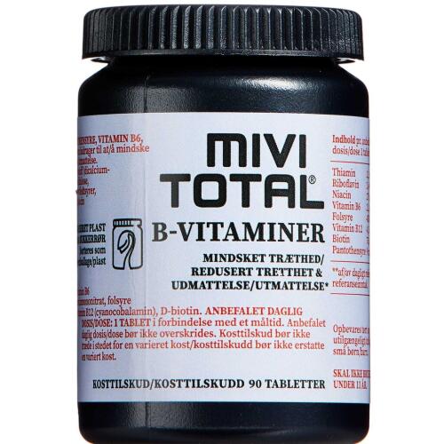 Køb Mivitotal B-vitaminer 90 stk. online hos apotekeren.dk