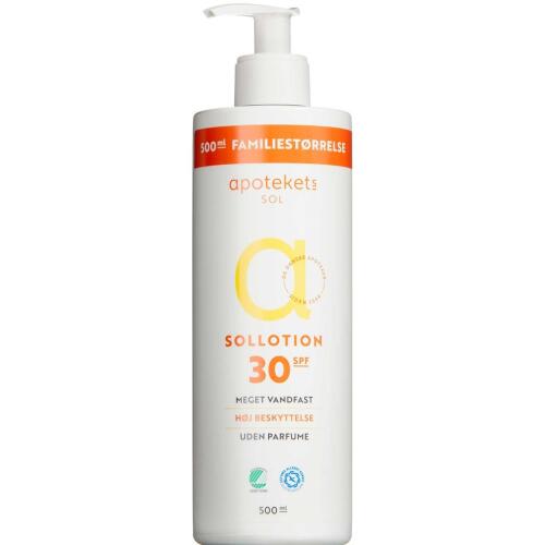 Køb APOTEKETS SOLLOTION SPF 30 online hos apotekeren.dk