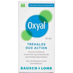 Køb Oxyal Trehalod Duo Action Øjendråber 10 ml online hos apotekeren.dk