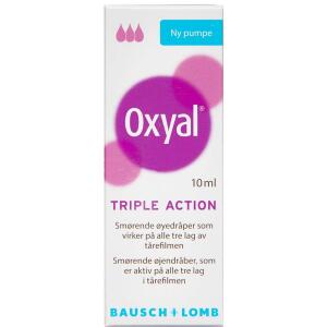 Køb Oxyal Triple Action Øjendråber 10 ml online hos apotekeren.dk