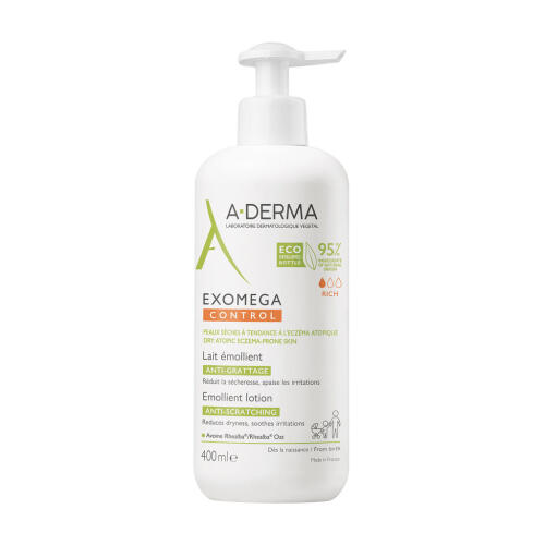 Køb A-Derma Exomega Control Lotion 400 ml online hos apotekeren.dk