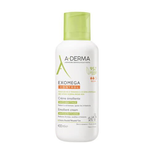 Køb A-Derma Exomega Control Cream mod tørhed og irritation 400 ml online hos apotekeren.dk