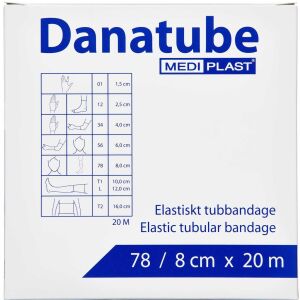 Køb DANATUBE RØRBANDAGE 8CM X 20M online hos apotekeren.dk