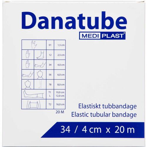 Køb Danatube Rørbandage 4 cm x 20 m 1 stk. online hos apotekeren.dk