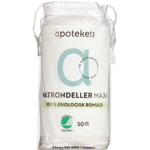 Køb Apotekets Vatrondeller Maxi Økologiske 50 stk. online hos apotekeren.dk