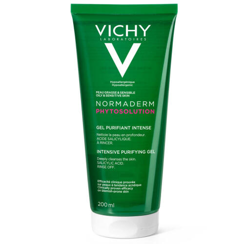 Køb Vichy Normaderm Phytosolution Intensiv Rensegel 200 ml online hos apotekeren.dk