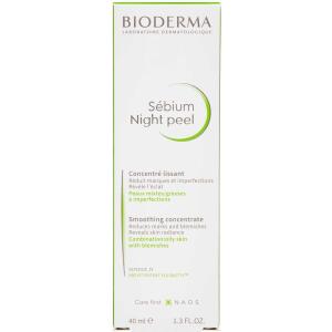 Køb Bioderma Sebium Night Peel Smoothing Concentrate 40 ml online hos apotekeren.dk