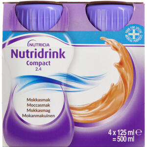 Køb Nutridrink Compact Mocca 4x125 ml online hos apotekeren.dk